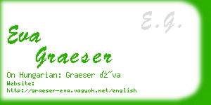 eva graeser business card